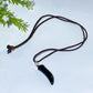 Crystal Wolf Tooth with Cord Necklace Crystal Healing Bulk Wholesale