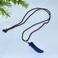 Crystal Wolf Tooth with Cord Necklace Crystal Healing Bulk Wholesale