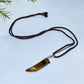 Crystal Wolf Tooth with Cord Necklace Crystal Healing Bulk Wholesale
