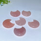 1.8"-2.0" Rose Quartz Moon Carvings Crystal Healing Bulk Wholesale