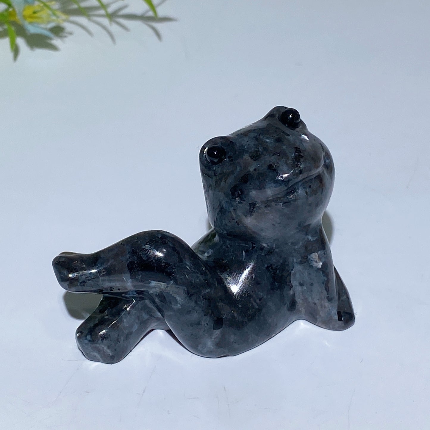 2.4" Crystal Cross Legs Frog Carving Crystal Healing Bulk Wholesale