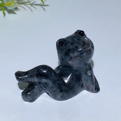2.4" Crystal Cross Legs Frog Carving Crystal Healing Bulk Wholesale