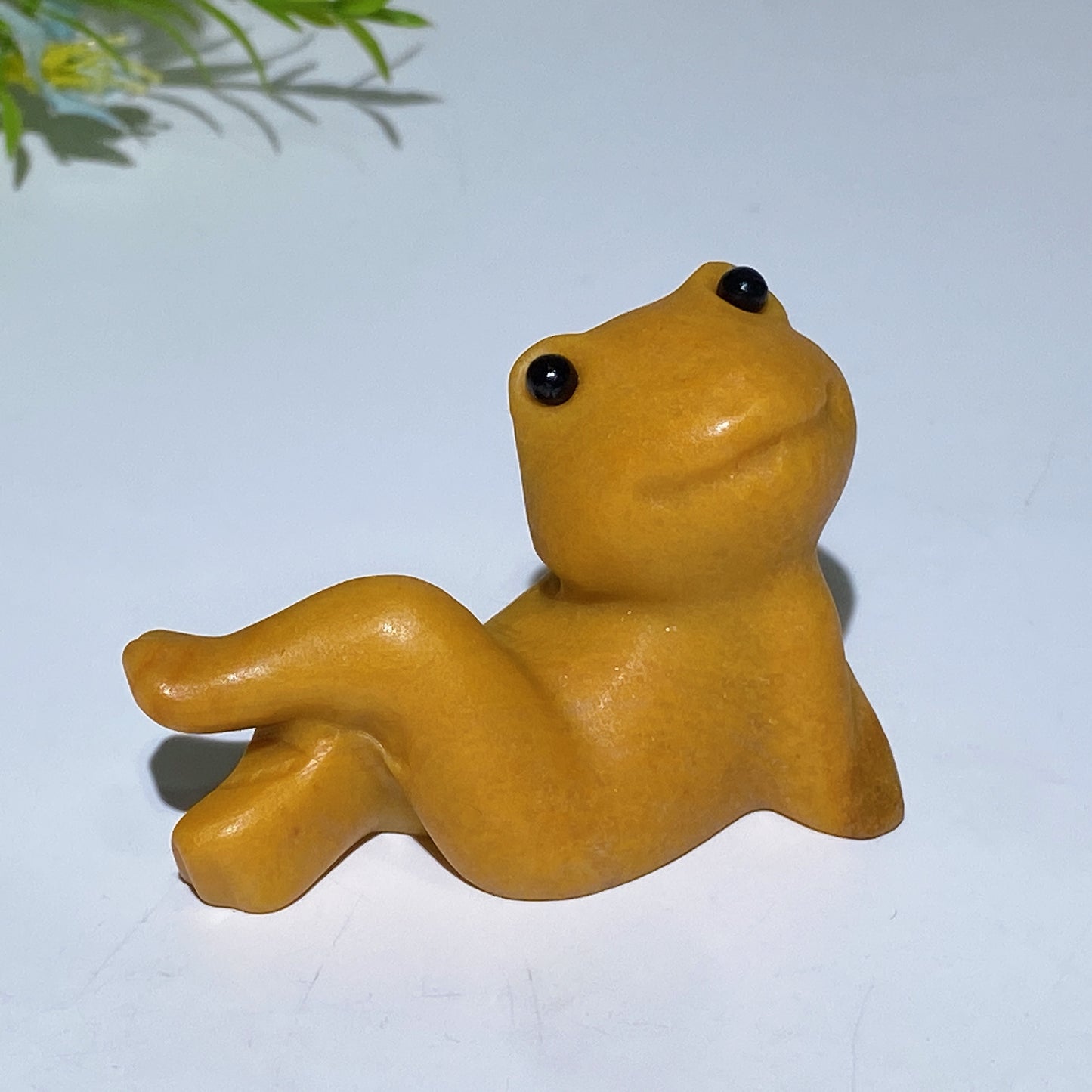 2.4" Crystal Cross Legs Frog Carving Crystal Healing Bulk Wholesale
