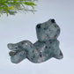 2.4" Crystal Cross Legs Frog Carving Crystal Healing Bulk Wholesale