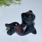2.4" Crystal Cross Legs Frog Carving Crystal Healing Bulk Wholesale