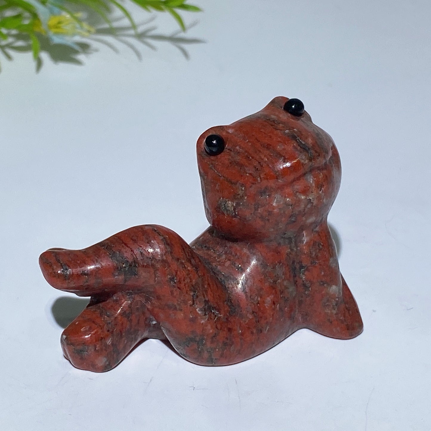 2.4" Crystal Cross Legs Frog Carving Crystal Healing Bulk Wholesale