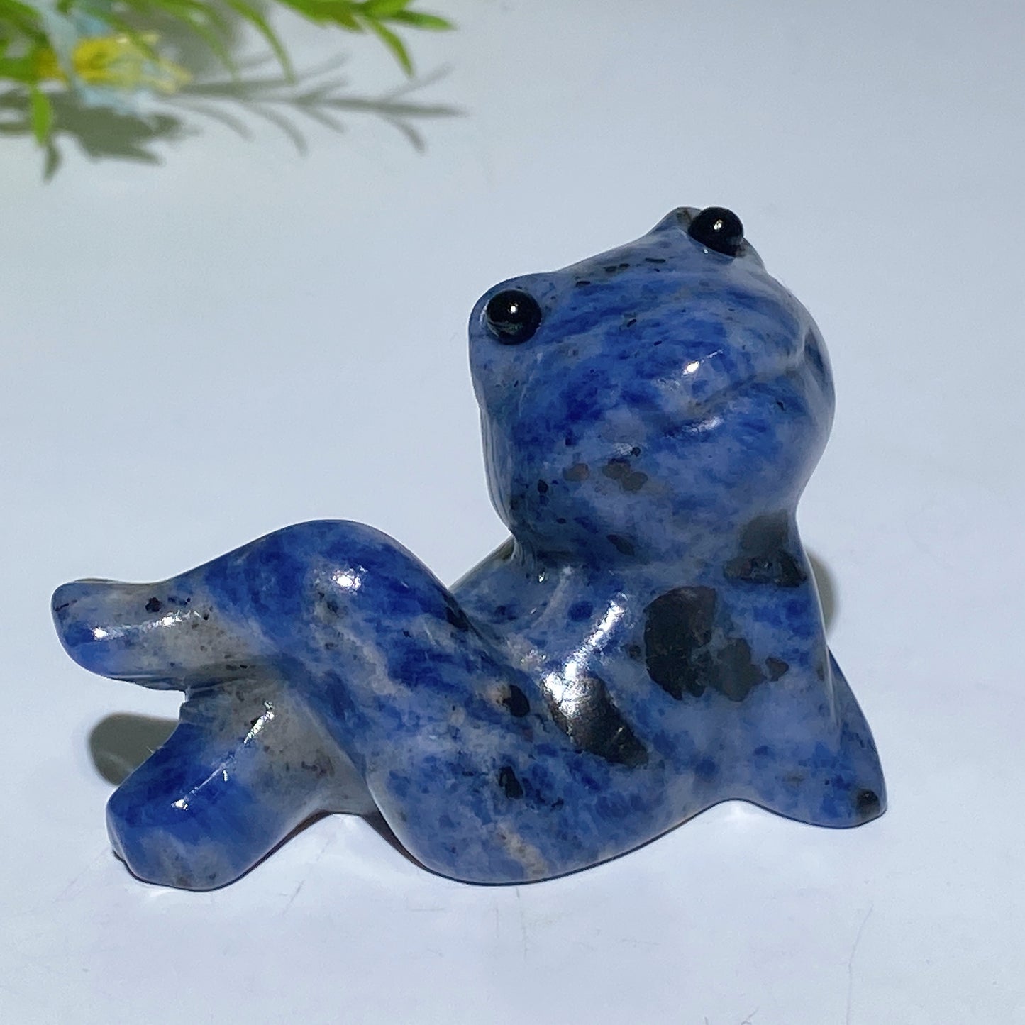2.4" Crystal Cross Legs Frog Carving Crystal Healing Bulk Wholesale
