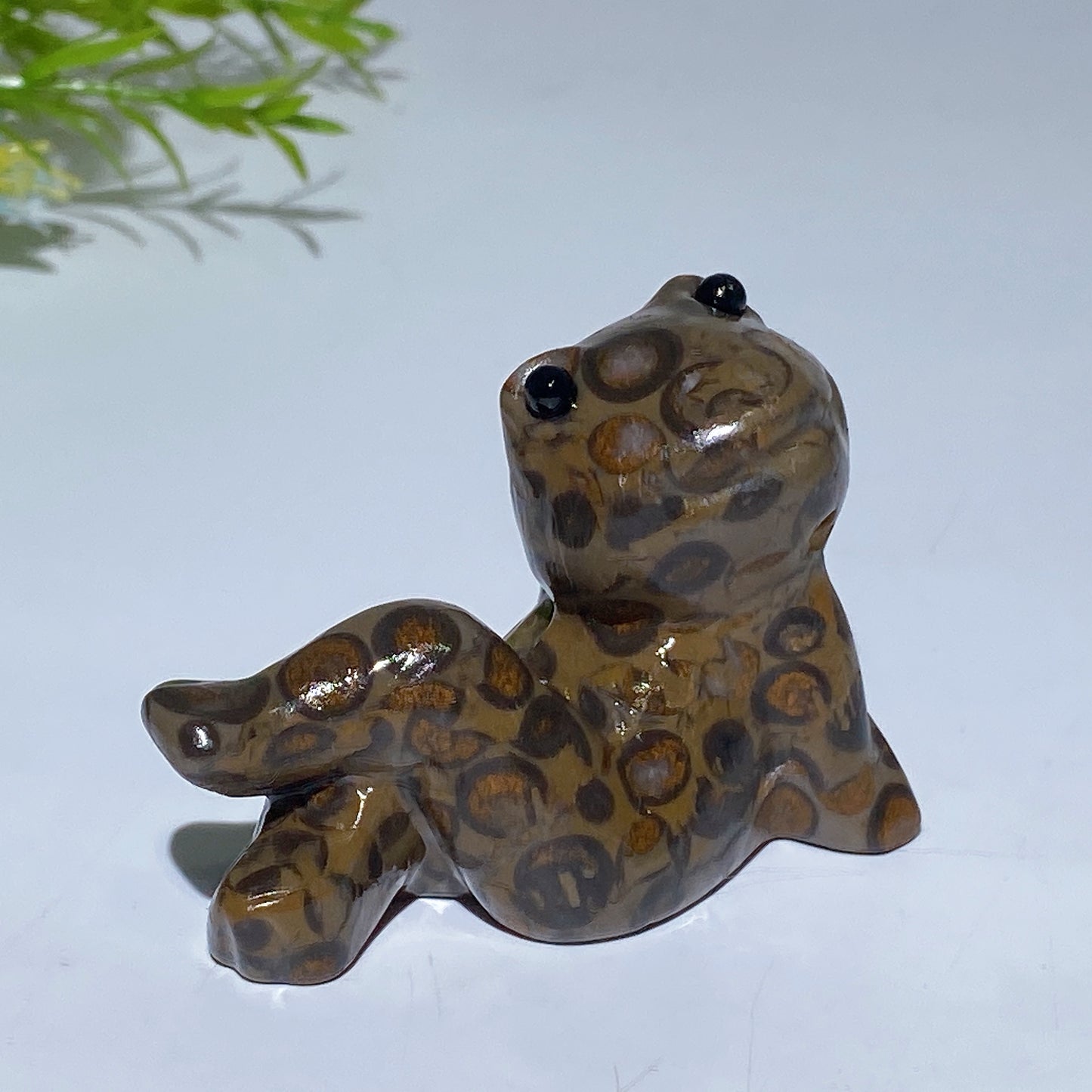 2.4" Crystal Cross Legs Frog Carving Crystal Healing Bulk Wholesale