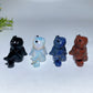 2.4" Crystal Cross Legs Frog Carving Crystal Healing Bulk Wholesale
