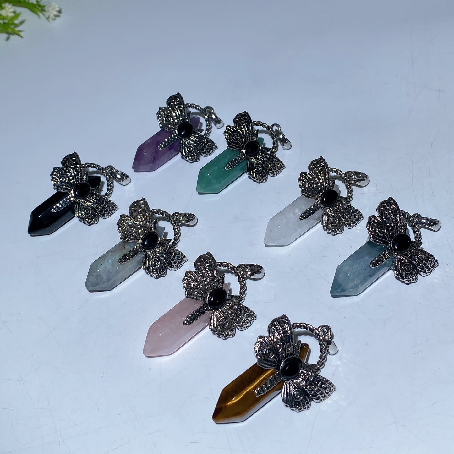 1.6" Crystal DT Point Pendant Crystal Healing Bulk Wholesale