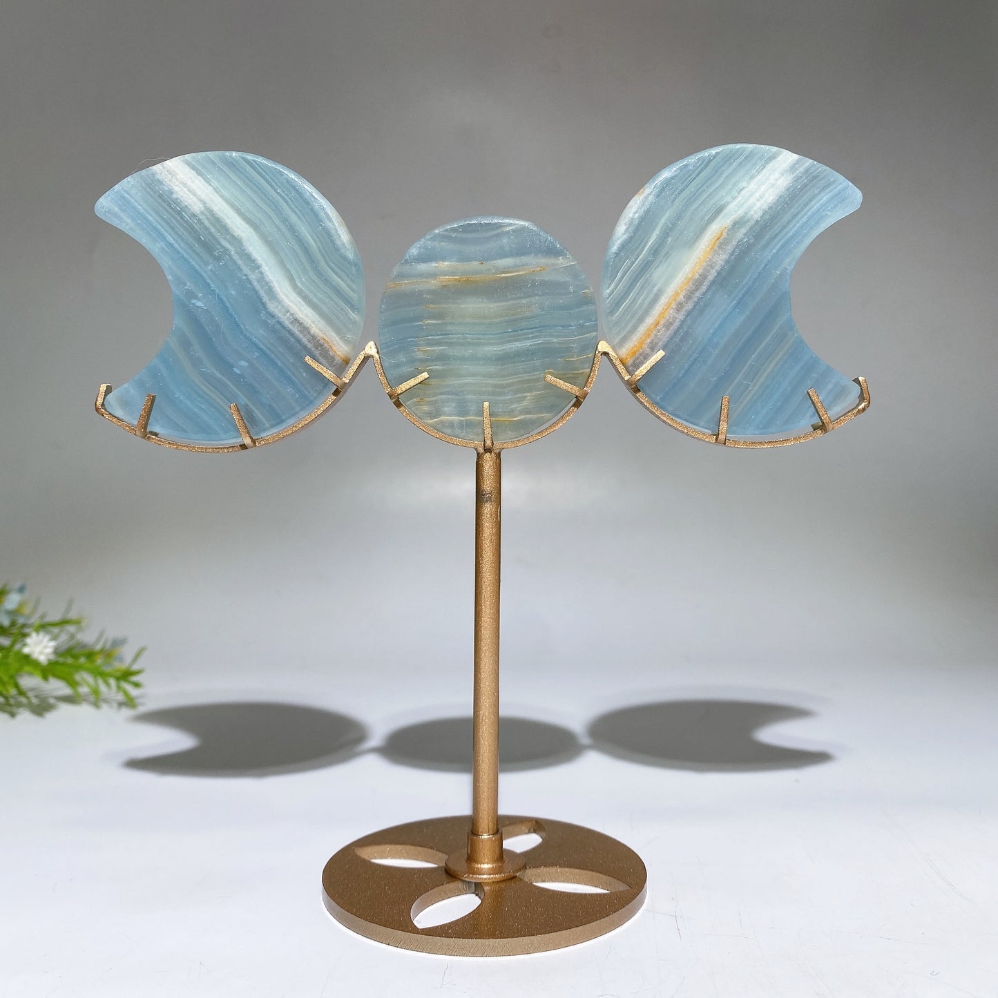 Crystal Sun & Moon Carvings with Stand Crystal Healing Bulk Wholesale