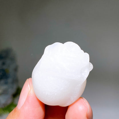 1.3" Crystal Rose Flower Carving Crystal Healing Bulk Wholesale