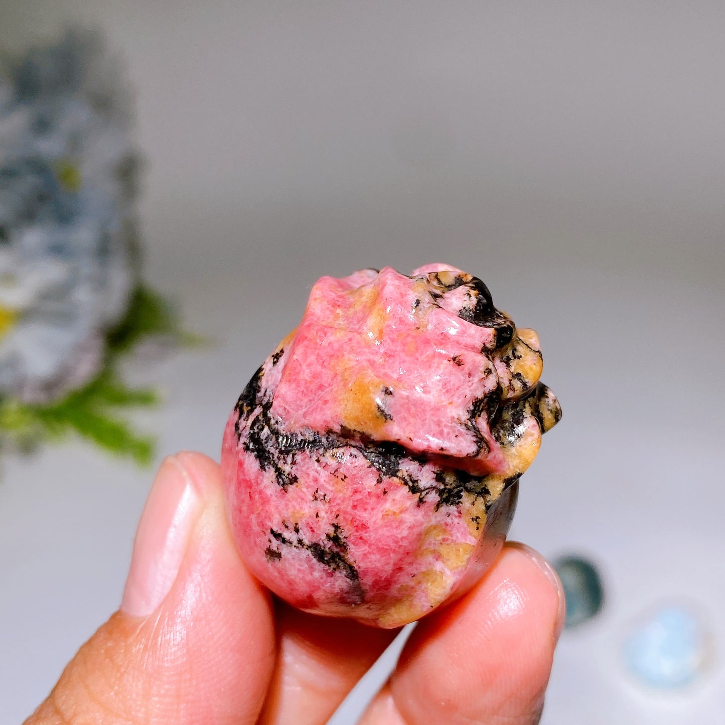 1.3" Crystal Rose Flower Carving Crystal Healing Bulk Wholesale