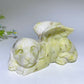 5.0" Jade Dog with Wings Carving Crystal Healing Bulk Wholesale