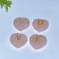 3cm Rose Quartz Heart Carving with 'LOVE' Letter Crystal Healing Bulk Wholesale Mother's Day Gift-1set