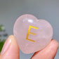 3cm Rose Quartz Heart Carving with 'LOVE' Letter Crystal Healing Bulk Wholesale Mother's Day Gift-1set