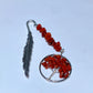 Crystal Life Tree Metal Feather Bookmark Crystal Healing Bulk Wholesale