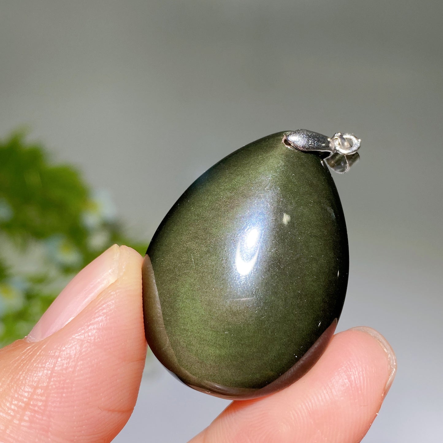 35mm Rainbow Obsidian Water Drop Pendant Crystal Healing Bulk Wholesale