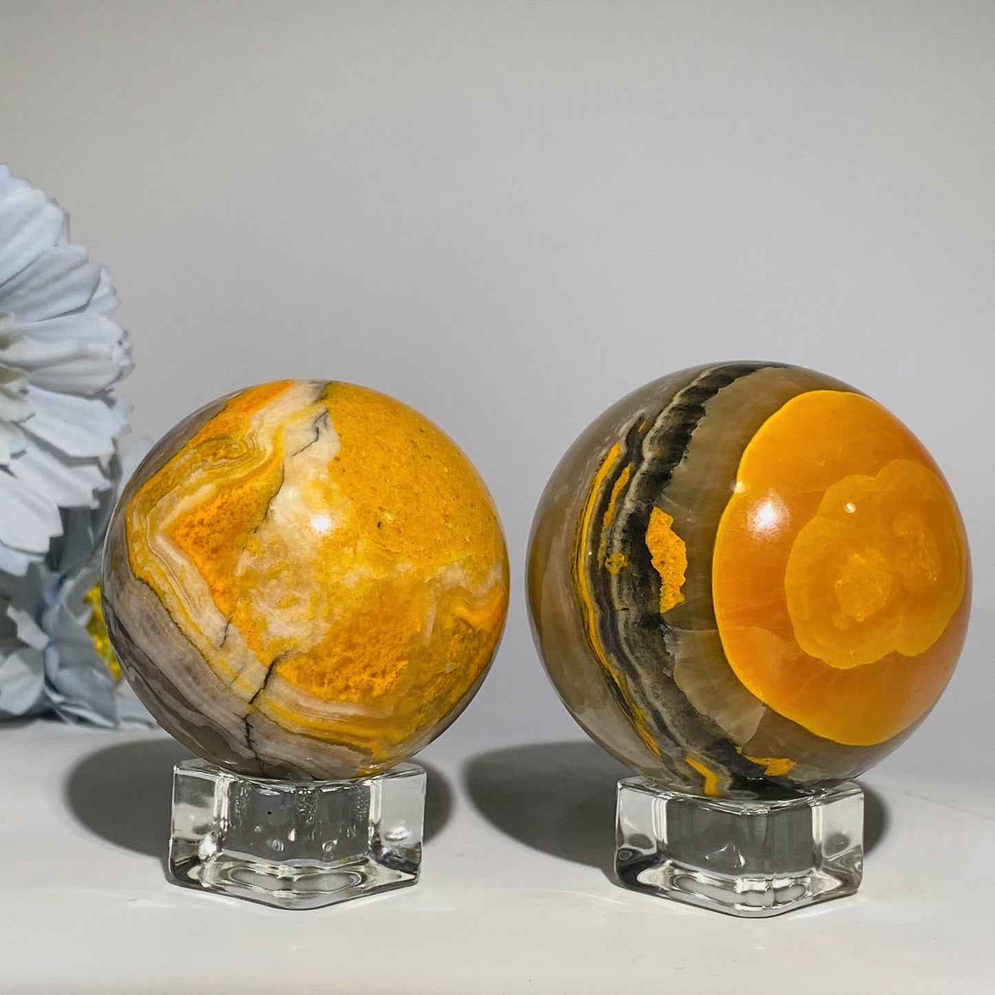 1.8"-2.5" Bumble Bee Jasper Sphere Crystal Healing Bulk Wholesale