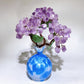 22-24cm Raw Amethyst Flower Vase Free Form Crystal Healing Bulk Wholesale