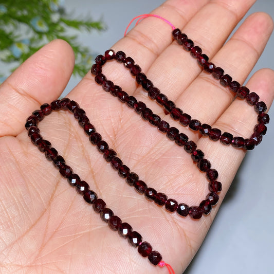 4mm Crystal Faceted Cube Bead String Crytal Healing Bulk Wholesale