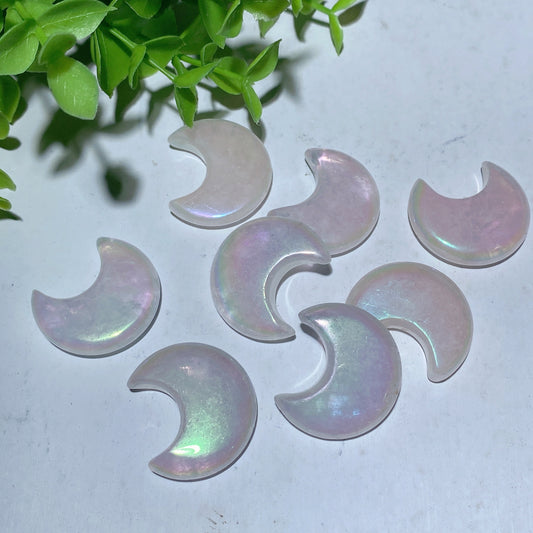 30mm Aura Crystal Moon Carvings Bulk Wholesale