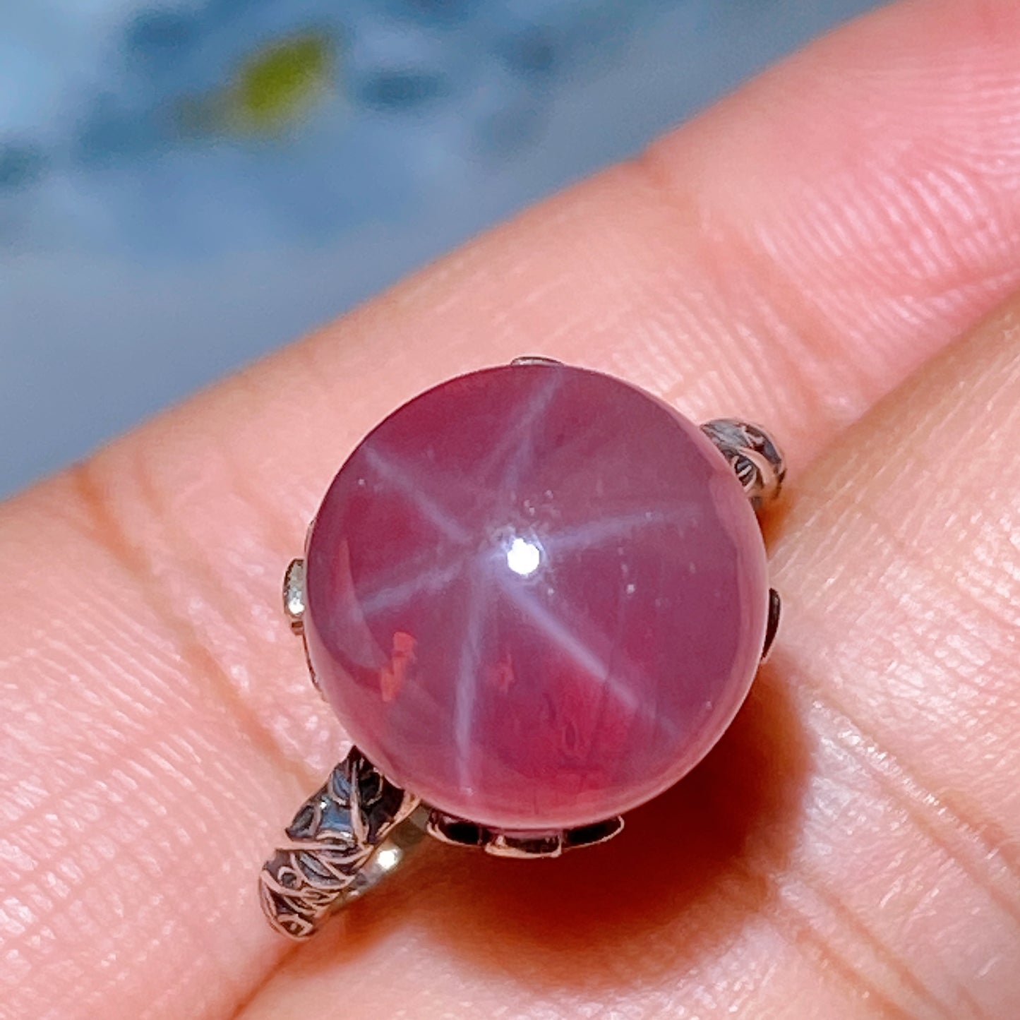 S925 Garnet Ring Pendant Crystal Healing Bulk Wholesale