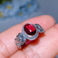 S925 Garnet Ring Pendant Crystal Healing Bulk Wholesale