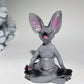 3.1" Medicate Statue Sphynx Cat Carvings Crystal Healing Bulk Wholesale