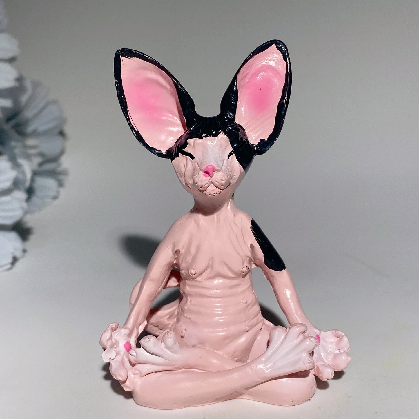 3.1" Medicate Statue Sphynx Cat Carvings Crystal Healing Bulk Wholesale