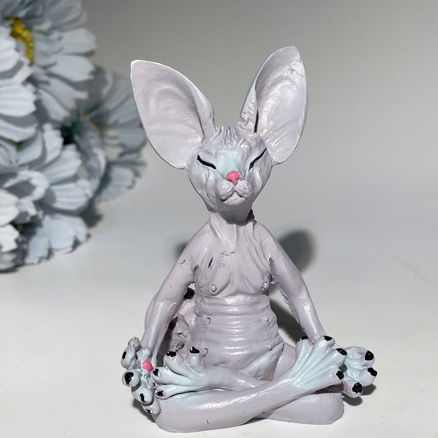 3.1" Medicate Statue Sphynx Cat Carvings Crystal Healing Bulk Wholesale