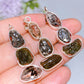 Sterling Silver Herkimer Diamond Campo Meteorite Moldavite Pendant Crystal Healing Bulk Wholesale