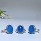 Sterling Silver Blue Apatite Ring Crystal Healing Bulk Wholesale