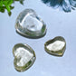 1.0"-2.0" Citrine Moon Heart Carvings Crystal Healing Bulk Wholesale