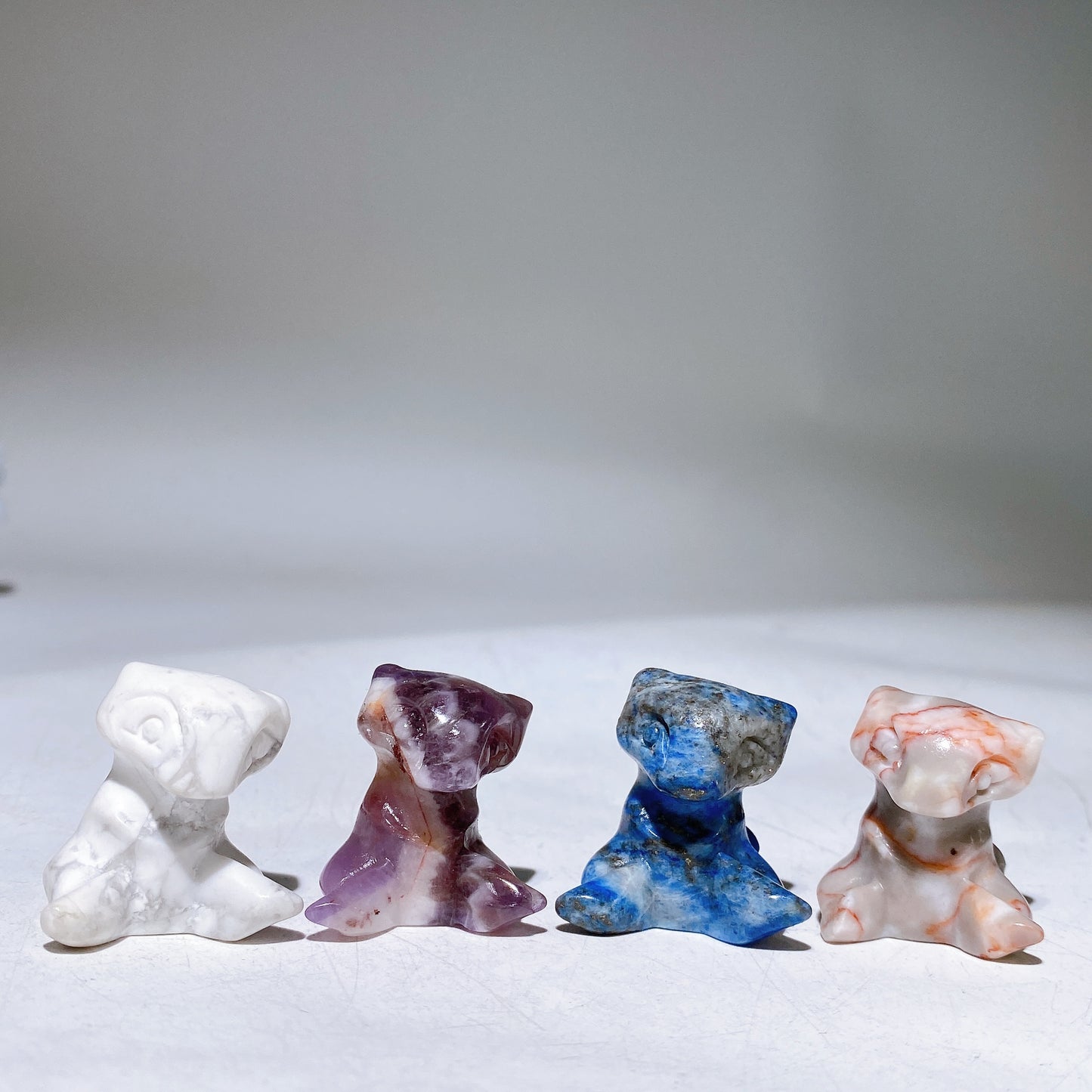1.2" Mini Crystal MEW Pokemon Carving Crystal Healing Bulk Wholesale