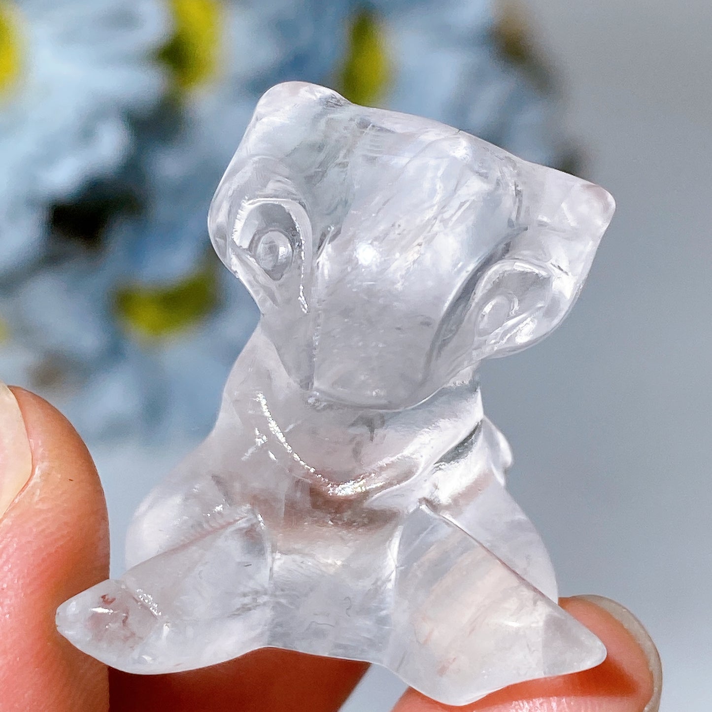 1.2" Mini Crystal MEW Pokemon Carving Crystal Healing Bulk Wholesale