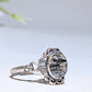 Sterling Silver Black Tourmaline in Quartz Ring Crystal Healing Bulk Wholesale