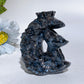 2.7" Crystal Fox Moon Carving Crystal Healing Bulk Wholesale