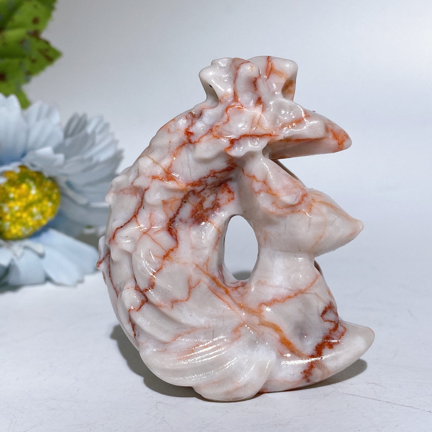 2.7" Crystal Fox Moon Carving Crystal Healing Bulk Wholesale