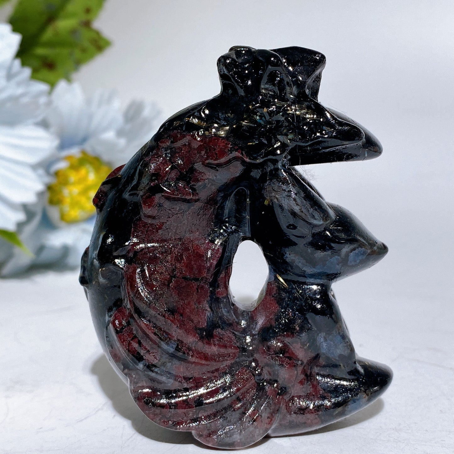 2.7" Crystal Fox Moon Carving Crystal Healing Bulk Wholesale