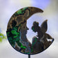 Crystal Fairy Moon Face Carving with Stand Crystal Healing Bulk Wholesale