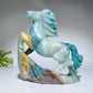 17cm Unique Caribbean Calcite Sky Blue Horse Carving Crystal Healing Bulk Wholesale