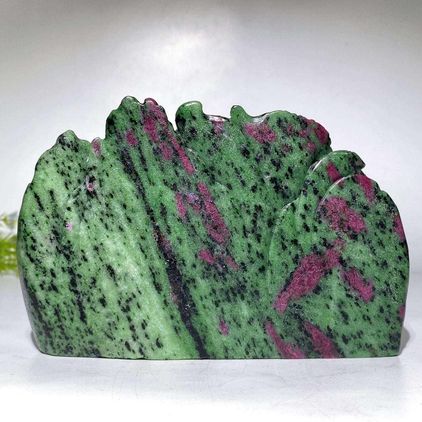 17cm Unique UV Reactive Ruby In Zoisite Phoenix Mountain Carving Free Form Crystal Healing Bulk Wholesale