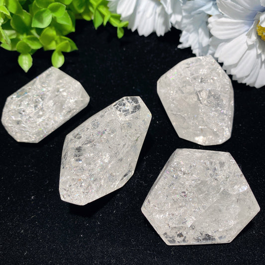 1.5-2.0" Crack Clear Quartz Chunks Bulk Wholesale