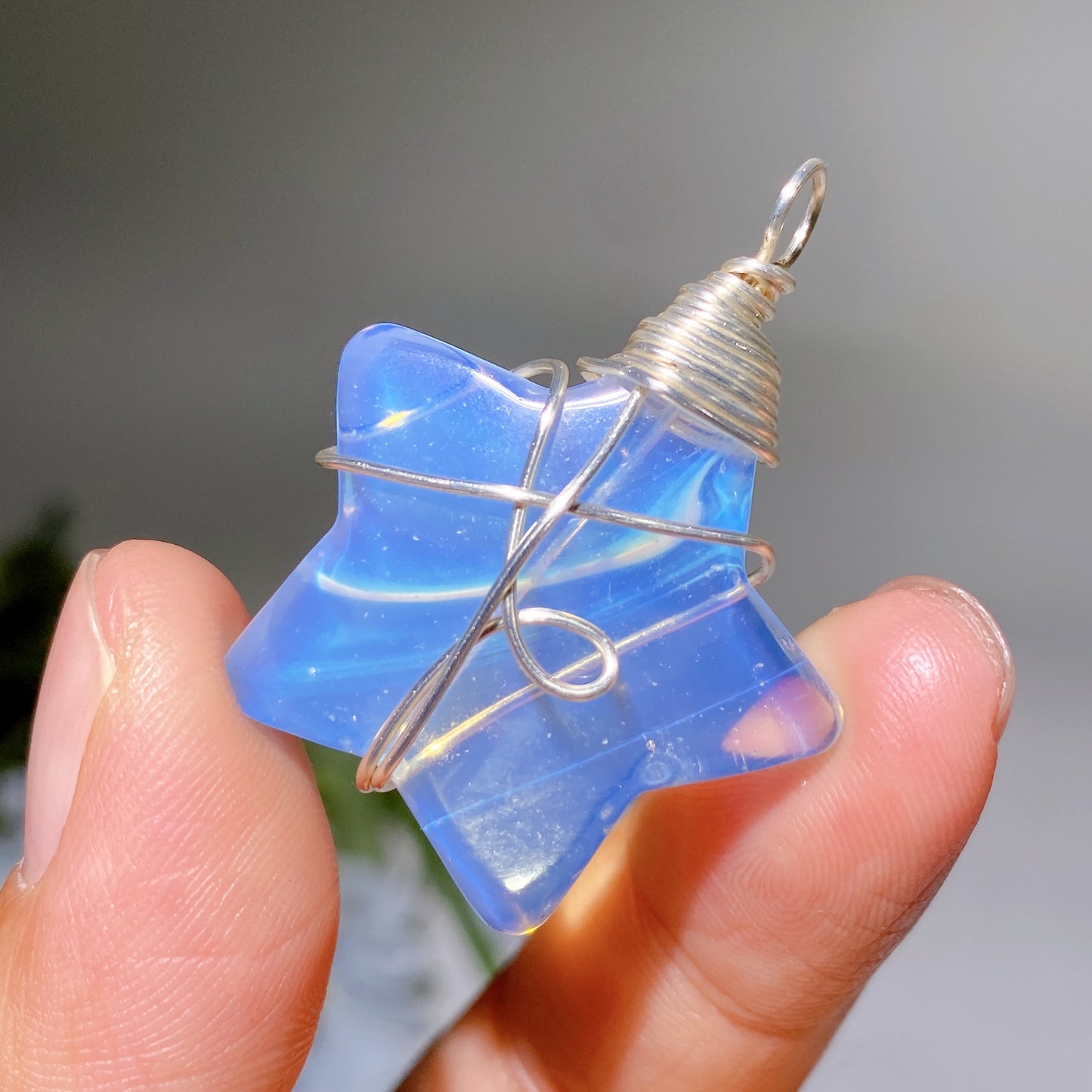 Crystal Star Pendant with Black Cord Necklace Crystal Healing Bulk Wholesale