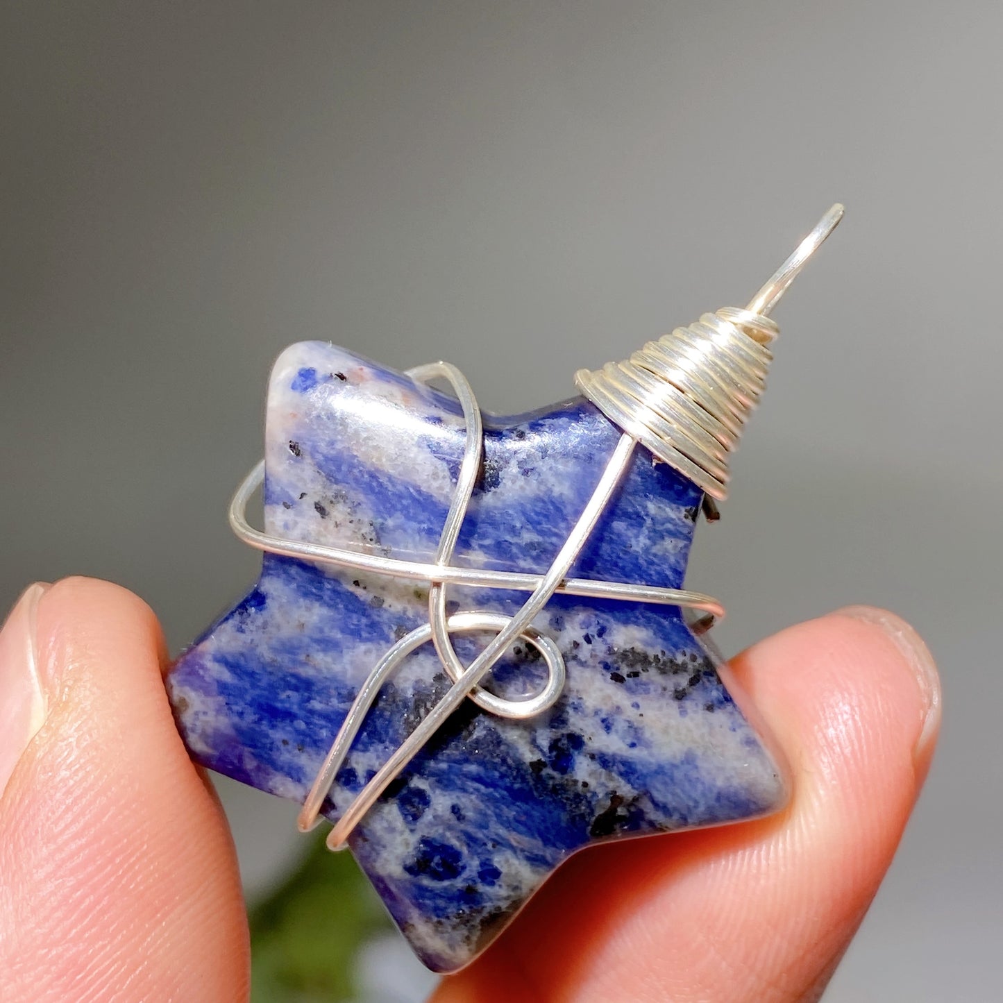 Crystal Star Pendant with Black Cord Necklace Crystal Healing Bulk Wholesale