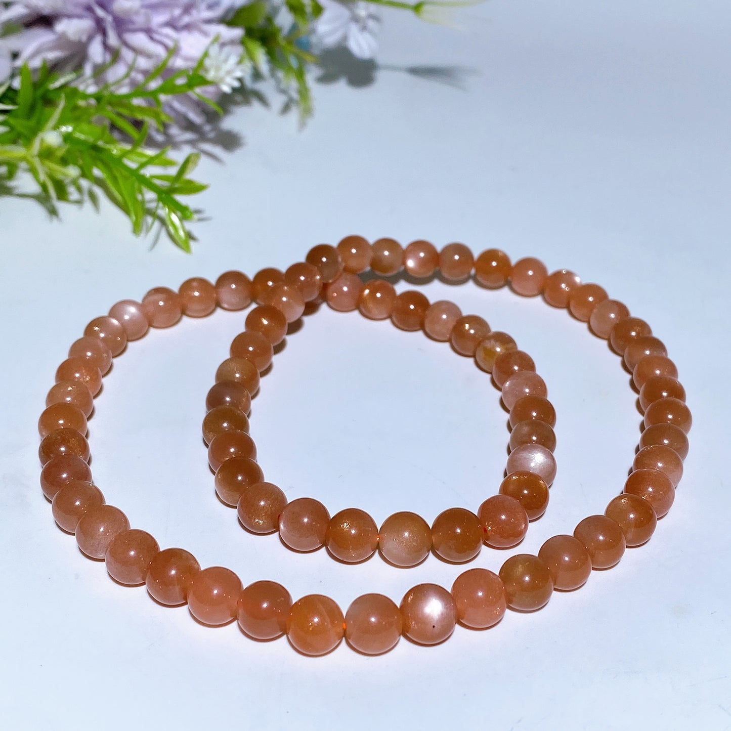 7.8mm Peach Moonstone Necklace Crystal healing Bulk Wholesale