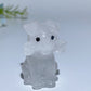 4cm Crystal Dog with Bone Carving Crystal Healing Bulk Wholesale