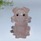 4cm Crystal Dog with Bone Carving Crystal Healing Bulk Wholesale