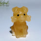 4cm Crystal Dog with Bone Carving Crystal Healing Bulk Wholesale